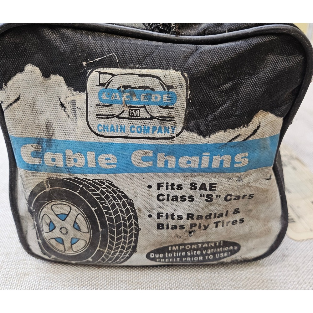 Laclede Cable Chains‎ Passenger 1038 Silver SAE Class S Snow Traction Fits Many